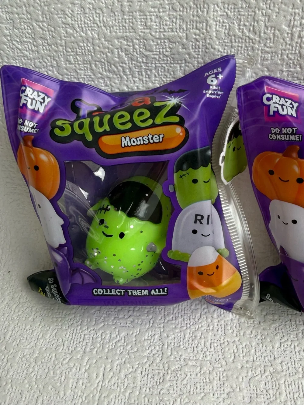 RMS Crazy Fun Taba Squeez Halloween Squishy Set Monster Pumpkin Ghost New